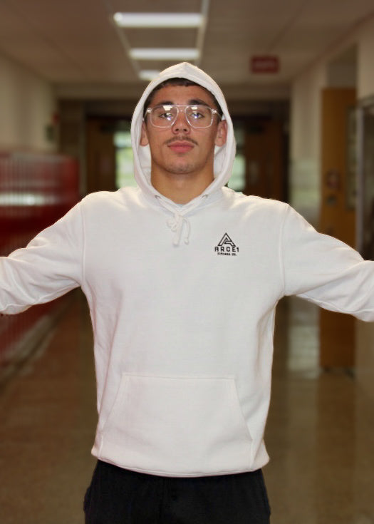 Classic Logo White Hoodie