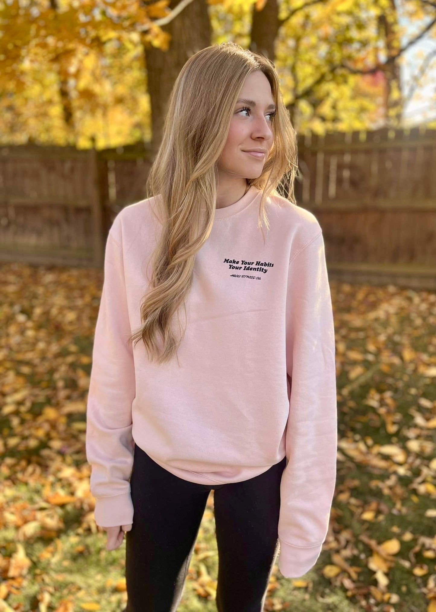 MYHYI Pink Crew Neck