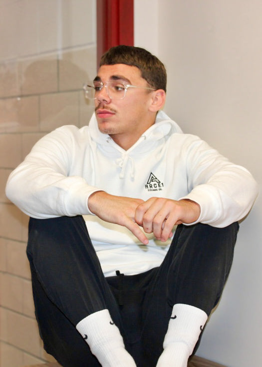 Classic Logo White Hoodie
