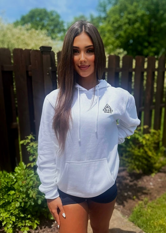 Classic Logo White Hoodie