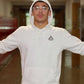 Classic Logo White Hoodie