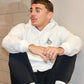 Classic Logo White Hoodie